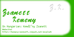 zsanett kemeny business card